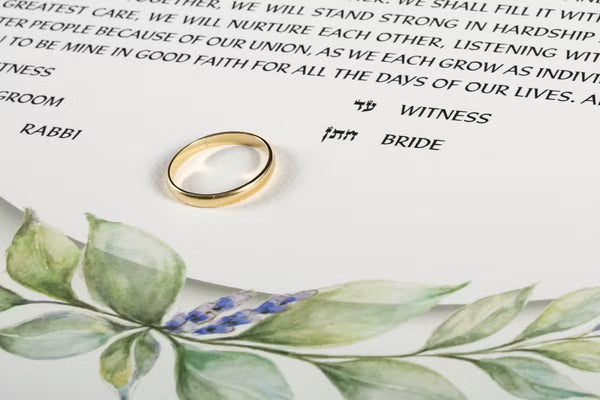 Lavender Ketubah by Daniel Azoulay