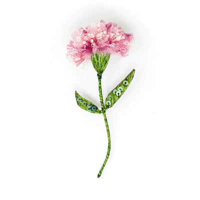 Pink Carnation Brooch
