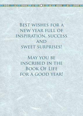 New Year Doves Card by Mickie Caspi