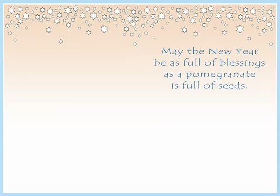 New Year Pomegranate Card by Mickie Caspi