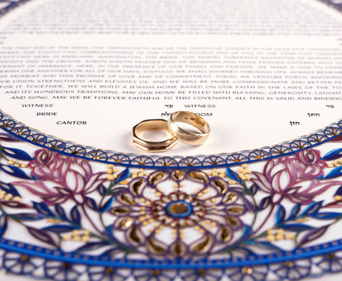 Rose Field Ketubah by Daniel Azoulay