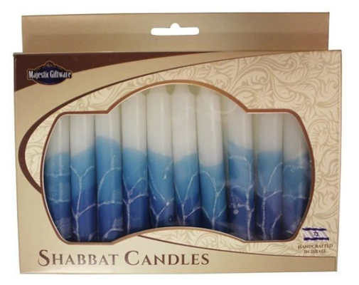 Safed White Turquoise Candles