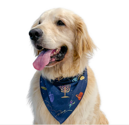 Hanukkah Space Cadet Pet Bandanas