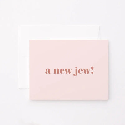 A New Jew! Pink Card - The Weitzman Museum Store - GC - 23