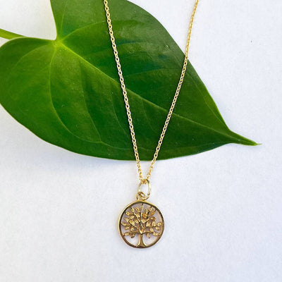 Tree of Life Necklace - Brass