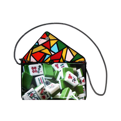 Mahjong Crossbody Clutch Bag - Handmade in USA