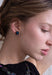 Abstraction Earrings - Black & Blue - The Weitzman Museum Store - EE101BKBU-JE
