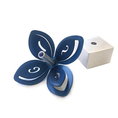 Adi Cobalt Flower Dreidel - The Weitzman Museum Store - AS0568