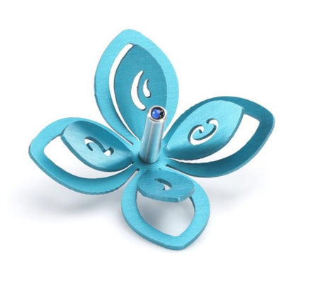 Adi Turquoise Flower Dreidel - The Weitzman Museum Store - AS0561