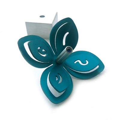 Adi Turquoise Flower Dreidel - The Weitzman Museum Store - AS0561