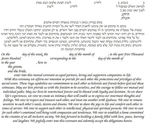 Ahava Ketubah by Nava Shoham - The Weitzman Museum Store - 7