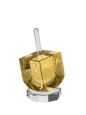 Amber Crystal Jerusalem Dreidel - The Weitzman Museum Store - 521S