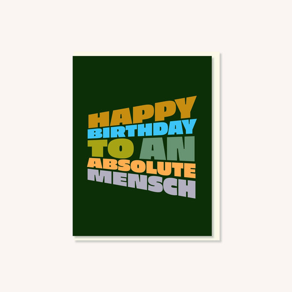 An Absolute Mensch Card - The Weitzman Museum Store - GC - BD - 011