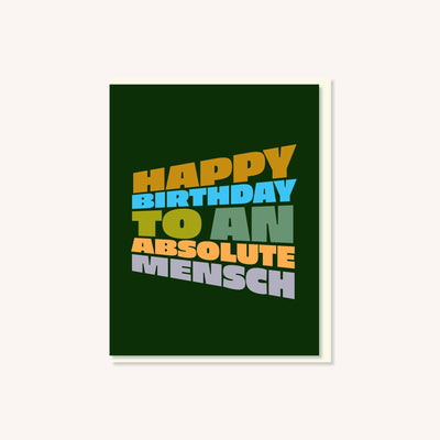 An Absolute Mensch Card - The Weitzman Museum Store - GC - BD - 011