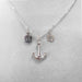 Anchor with Compass Rose & Star of David Necklace - The Weitzman Museum Store - N485N