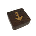 Anchor Wood Compass Box - 2" - with Brass Compass - The Weitzman Museum Store - 6475