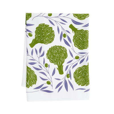 Artichokes + Olives Tea Towel - The Weitzman Museum Store - KT408