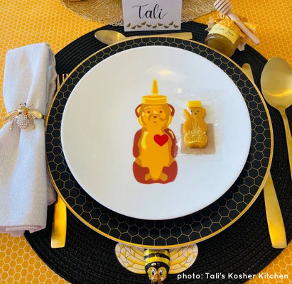 Gourmet Marzipan Rosh Hashanah Sprinkle Honey Bears