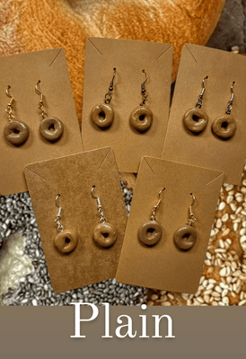 Bagel Earrings - The Weitzman Museum Store - BGEplainRG