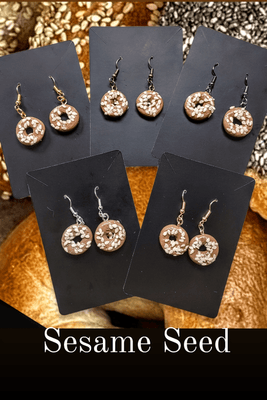 Bagel Earrings - The Weitzman Museum Store - BGEplainRG