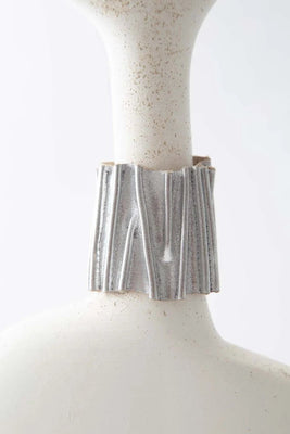 Bauhaus Stitch Cuff Bracelet - Silver - The Weitzman Museum Store - BH27SL01-JB