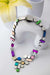 Bauhaus V Necklace - Silver & Rainbow - The Weitzman Museum Store - BH26SLRB-JN