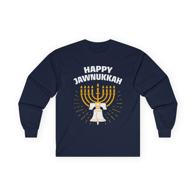 Bell Happy Jawnukkah! Cotton Long Sleeve Tee - A Weitzman Exclusive! - The Weitzman Museum Store - 44190085327825504400