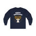 Bell Happy Jawnukkah! Cotton Long Sleeve Tee - A Weitzman Exclusive! - The Weitzman Museum Store - 44190085327825504400