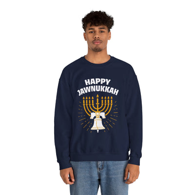 Bell Happy Jawnukkah! Crewneck Sweatshirt - A Weitzman Exclusive! - The Weitzman Museum Store - 16469530201826338762