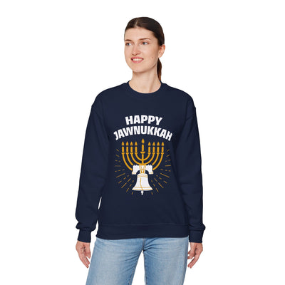 Bell Happy Jawnukkah! Crewneck Sweatshirt - A Weitzman Exclusive! - The Weitzman Museum Store - 16469530201826338762