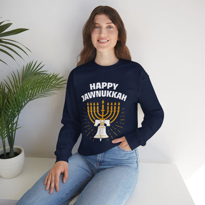 Bell Happy Jawnukkah! Crewneck Sweatshirt - A Weitzman Exclusive! - The Weitzman Museum Store - 16469530201826338762