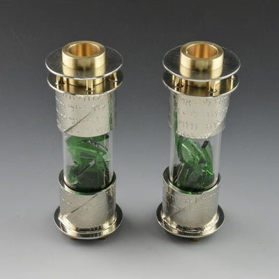 Beloved Wedding Glass Candle Holders in Multiple Patterns - The Weitzman Museum Store - 7-847384007985