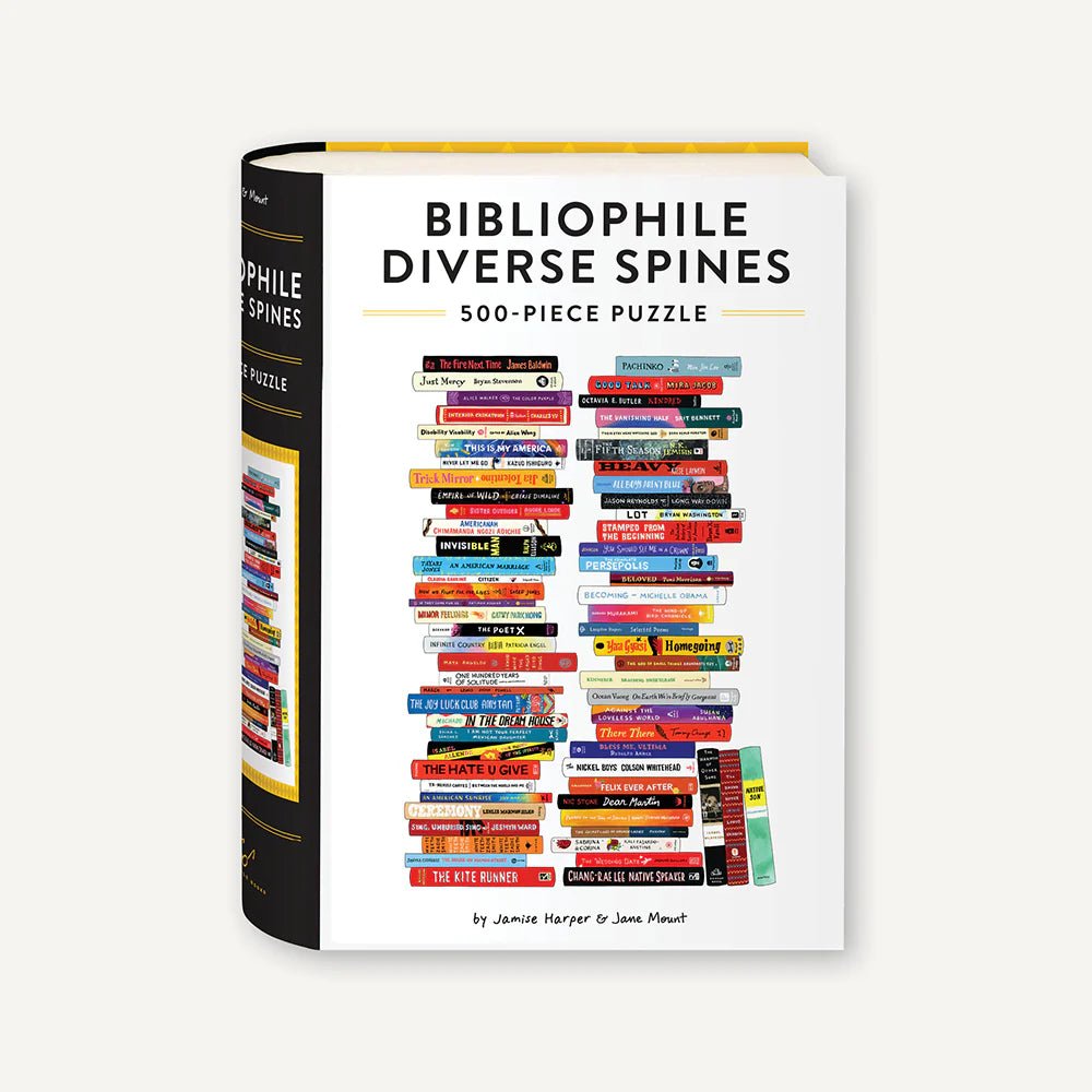 Bibliophile Diverse Spines 500 - Piece Puzzle - The Weitzman Museum Store - 9781797219882