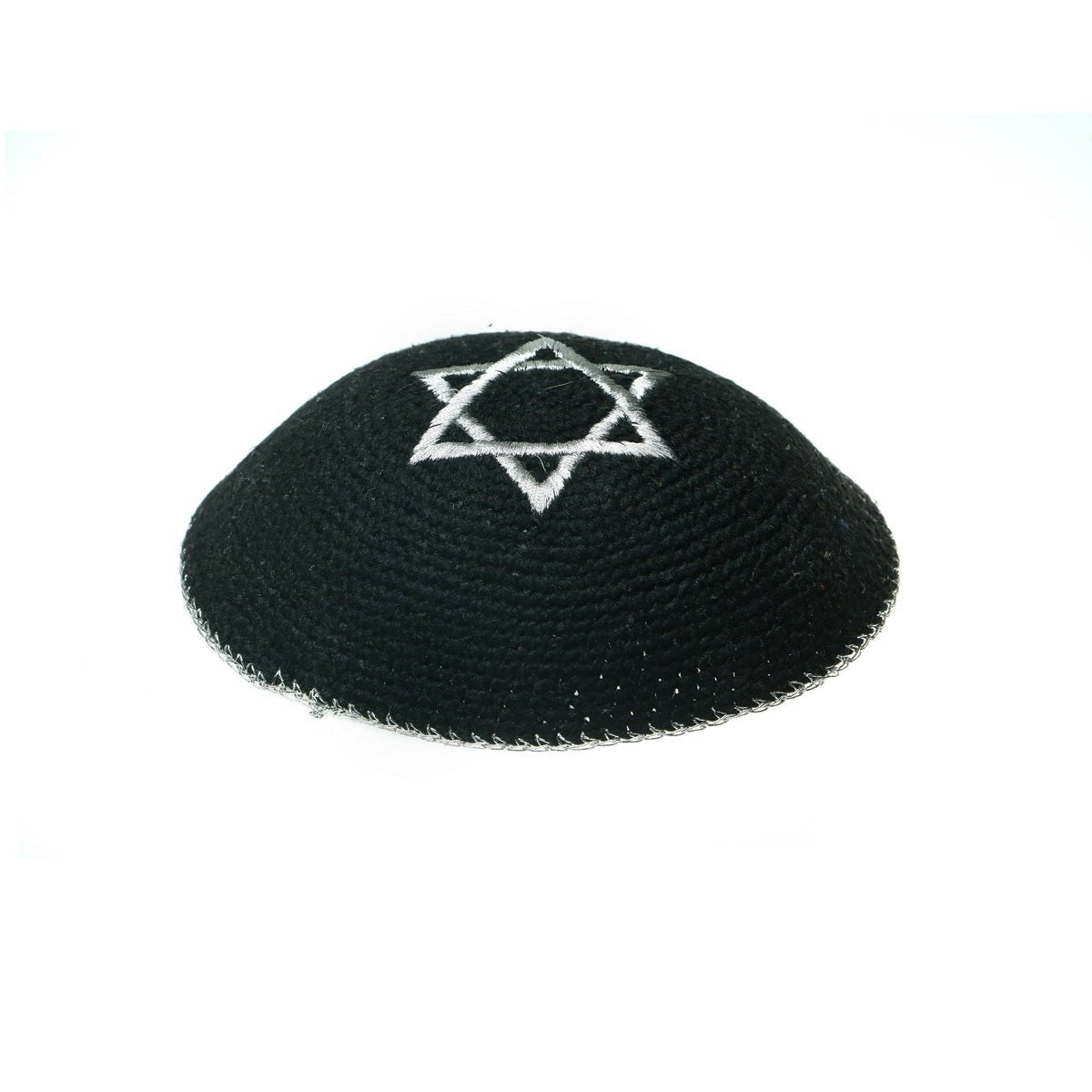 Black Knit Star of David Kippah - The Weitzman Museum Store - MCC903