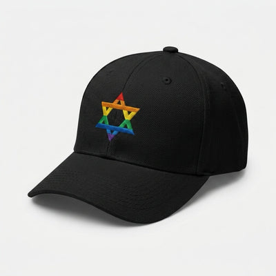 Black Rainbow Star of David Hat - The Weitzman Museum Store - 