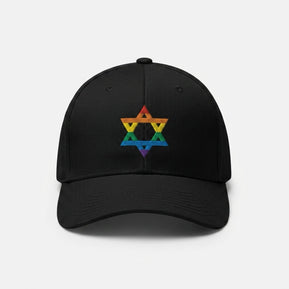 Black Rainbow Star of David Hat - The Weitzman Museum Store - 