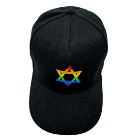 Black Rainbow Star of David Hat - The Weitzman Museum Store - 