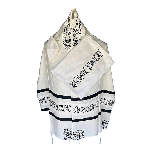 Black Rose Tallit - The Weitzman Museum Store - ADE-104blk