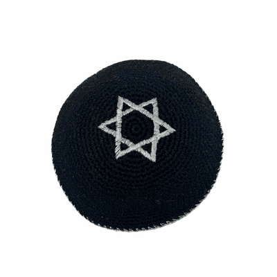 Black Silver Star Kippah - The Weitzman Museum Store - MCC903