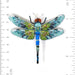 Blue Emperor Dragonfly Brooch Pin - The Weitzman Museum Store - TL-B-1029