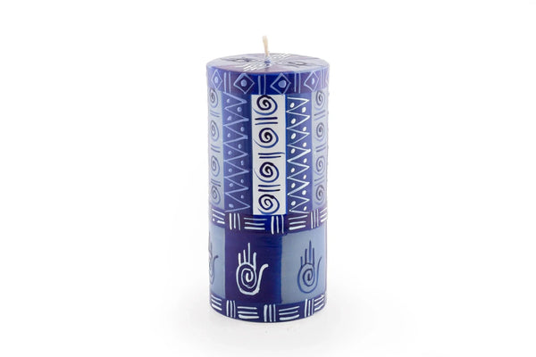 Blue Hamsa Pillar Candle - The Weitzman Museum Store - 7 - 847384015791