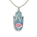 Blue Hamsa Seeka Necklace - The Weitzman Museum Store - 1432412BL