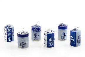 Blue Hamsa Votive 6/pack - 7 - 847384015792 - The Weitzman Museum Store - 7 - 847384015792