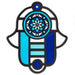 Blue Hamsa Wall Art - The Weitzman Museum Store - 784203