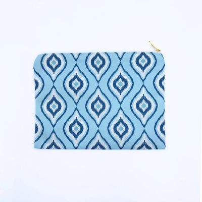 Blue Mahjong Card & Accessory Bag - The Weitzman Museum Store - BAG_002_ACC