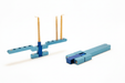 Blue or Champagne Folding Travel Menorah - The Weitzman Museum Store - 439472