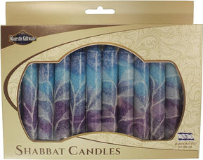 Blue Shabbat Candles Fantasy - The Weitzman Museum Store - SC - SHSF - B