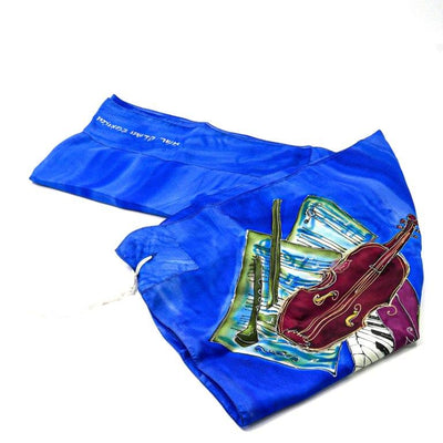 Blue Silk Music Tallit - The Weitzman Museum Store - 795826