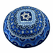 Blue Star of David Embroidered Kippah - The Weitzman Museum Store - EMYME11B