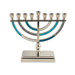 Blue Tones Enamel Menorah - The Weitzman Museum Store - 7 - 847384016309